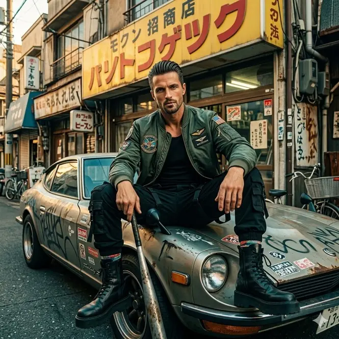 Retro Rebel A 90s Japanese Street Portrait