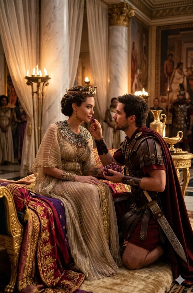 Roman Soldier Offering Grapes to Cleopatra
