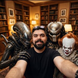 Selfie with the Icons of Horror