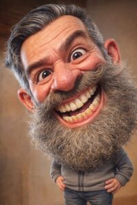 The Jovial Woodworker Caricature