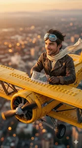 The LEGO Aviator's Golden Hour Flight