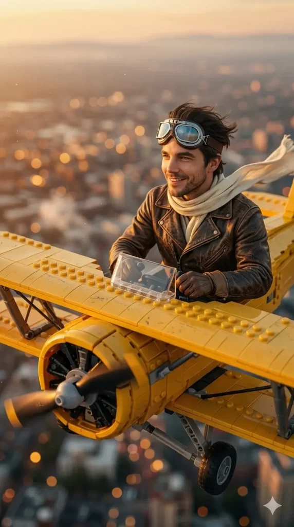 The LEGO Aviator's Golden Hour Flight
