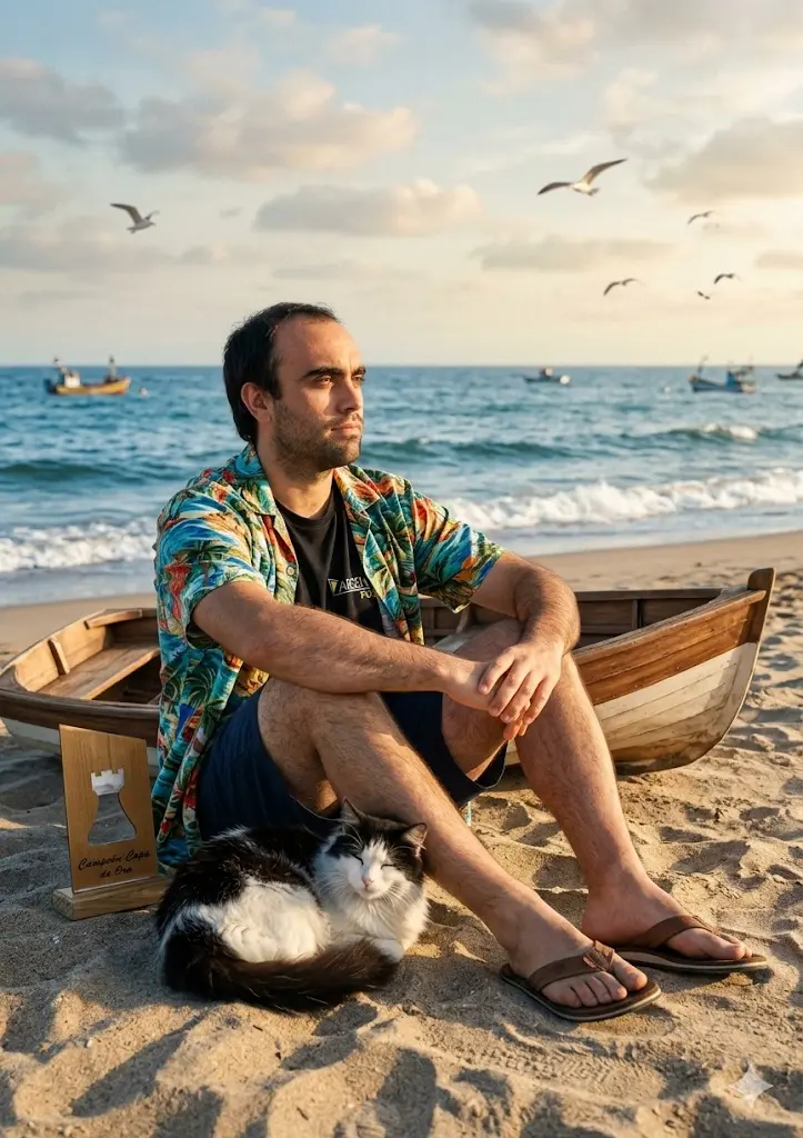 A Relaxing Beach Moment