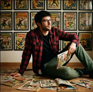 Nostalgic Collector in Comic Sanctuary
