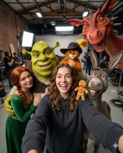 Shrek & Friends Studio Group Selfie