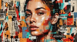 Urban Deconstruction A Mixed-Media Editorial Portrait