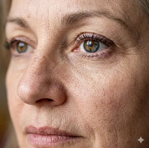 Hyper-realistic facial details in AI art
